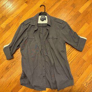 American Rag Button Down Double Pocket MEDIUM